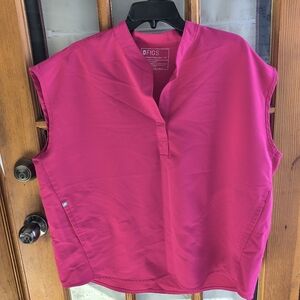 Figs Pink Scrub Top